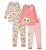 2 x STAR WARS The Mandalorian Kid's 4pc Pajama Set, Size 6, Pink (Baby Yoda