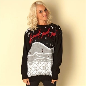 ClubL Womens Reindeer Knit