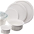 CORNING WARE Round Bakeware & Food Storage Set, French White (10-Piece Set)