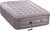 COLEMAN 240V Double Quick Airbed with Pump, Grey/Grid, Queen, 1217506.