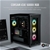 CORSAIR CC-9011212-WW iCUE 5000X RGB Tempered Glass Mid-Tower ATX PC Smart