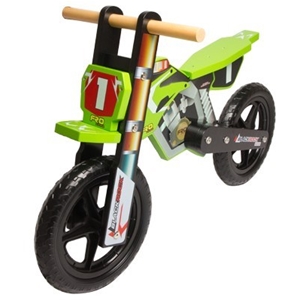 Children's Wooden Balance Motorbike - Bl