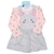 2 x PEKKLE Baby's 2pc Overall & Bodysuit Set, Size 9M, 904 Bunnies. Buyers