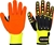 PORTWEST Unisex Anti Impact Grip Gloves, Yellow/Orange, X-Large.