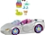 BARBIE Extra Toy Car with Fashion Accessories & Puppy, Sparkly Silver 2-Sea