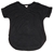 3 x MATTY M Women's Dip Hem Crew Neck T-Shirt with Folded Sleeves, Size L,