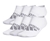 2 x ADIDAS Men's 6pk Superlite No Show Socks, Shoe Size 6-12, White/Grey.
