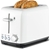 KAMBROOK Wide Slot Toaster, 2- Slice, White, Removable Crumb Tray.
