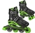 ROLLER DERBY Rollerskates Sprinter Green, Small, Adjustable Sizing 11 Junio