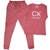 2pc CALVIN KLEIN Women's Long Sleepwear Set, Size S, Incl: LS Top & Pant, P