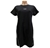 FILA Women's Judy Logo Dress, Size S, 95% Cotton, Black/White, ASD22299. B