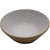 MIKASA Enameled Mango Wood Serving Bowl, Grey Diamond Pattern. Dimensions: