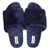 2x Women's Slippers, Size: L-9-10, M-7-8, Navy Blue Colour