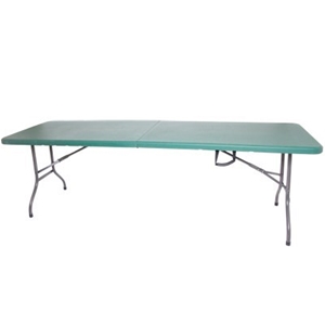 8ft Portable Folding Table Green - By Pa