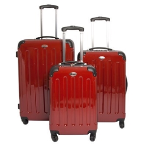 Swiss Case 4 Wheel ABS 3Pc Luggage Set -