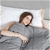 LUXOR LINEN Premium Weighted Blanket 4.5KG, 104 x 152cm, Colour: Grey. NB: