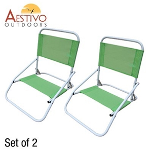 Aestivo Set of 2 Folding Low Beach Chair