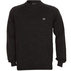 Fred Perry Mens Vintage Marl Crew Neck S