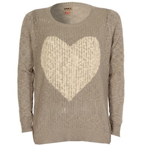 Only Womens Heart Knit