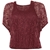 Qed London Womens Rose Burn Out Top And Vest