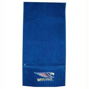 West Coast Eagles AFL Gym Towel with Zip