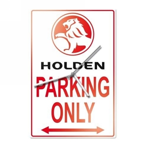 Holden Parking Only Glass Clock