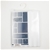 A & F Striped Shower Curtain 180 x 180cm: White
