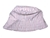 Plum White with Red Stripes Hat in Polyester Micro Fibre