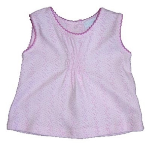 Pink Swing Tops with Pin Tucks