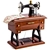 Vintage Sewing Machine Wind-Up Musical Box