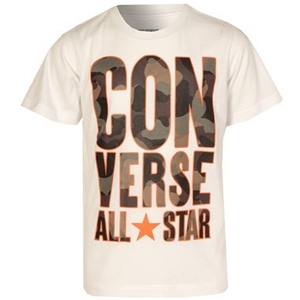 Converse Junior Boys Camo Print T-Shirt