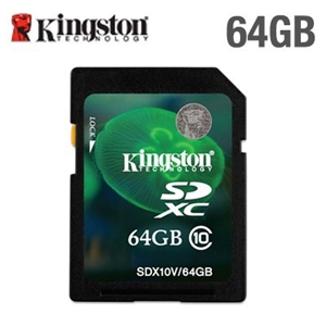 64GB Kingston SDXC Class 10 Memory Card