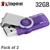 Kingston 32GB USB Flash Drive - Pack of 2