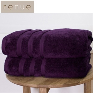2-Pack Renue Cotton Bath Sheets - Purple