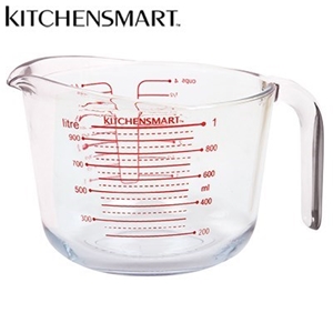 KitchenSmart 1L Glass Measuring Jug