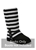 Ozwear UGG Cardy Socks Black and White Stripe for Ozwear UGG Boots