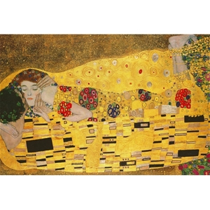 The Kiss by Klimt, 118x80cm Canvas Print