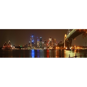 Sydney Harbour Bridge to Right, 138x46cm