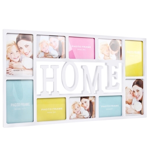 Set 10 in 1 HOME Photo Collage Frame Whi