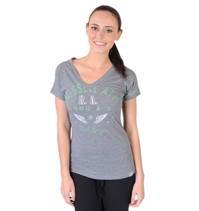 Russell Athletic Womens Vintage V Neck T