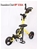 Foundersclub Popup 3 Wheel Yellow Golf Buggy Lightweight W/ Padded Seat