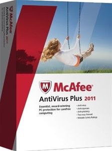 McAfee Anti Virus Plus 2011 3 user One y