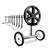 Swimming Pool Cover Roller Reel with Wheels