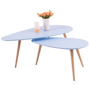 2 x Capri Side Tables - Blue