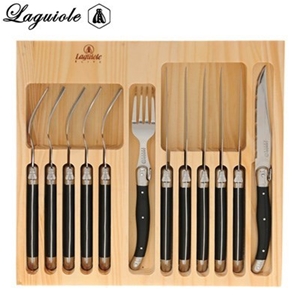 Laguiole Elite 12 Piece Cutlery Set - Bl