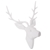 Aluminium Deco Medium Wall Reindeer - White