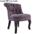 UniGift William Kids Velvet Chair - Grey