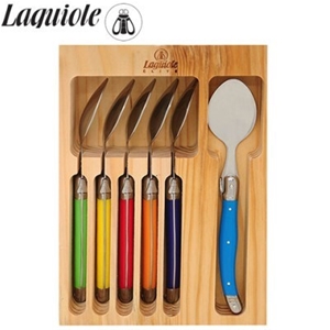 Laguiole Elite Set of 6 Spoons - Multi