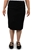 T8 Corporate Ladies 25 Inch Contour Waist Skirt (Black) - RRP $109
