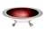 Red Round Bowl w/Feet 36cm